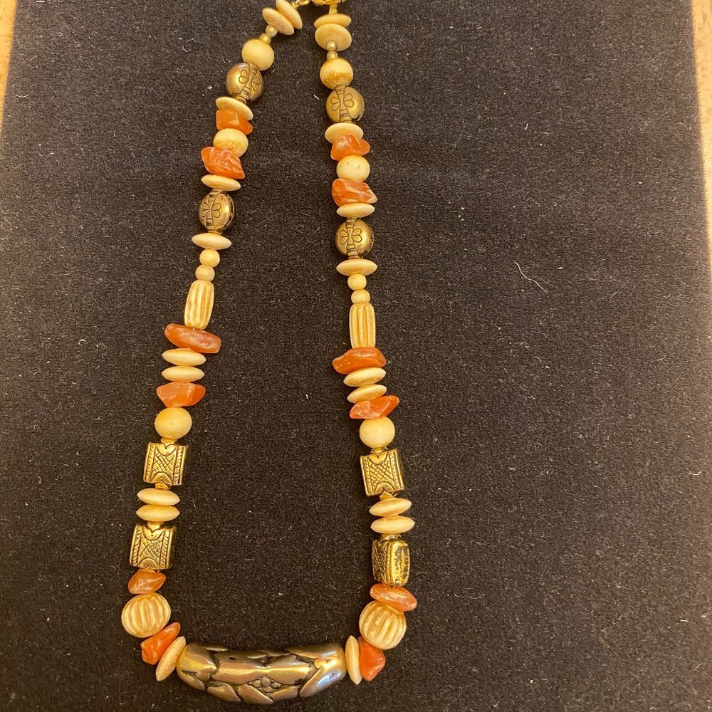 Handcrafted 16" Beaded Necklace